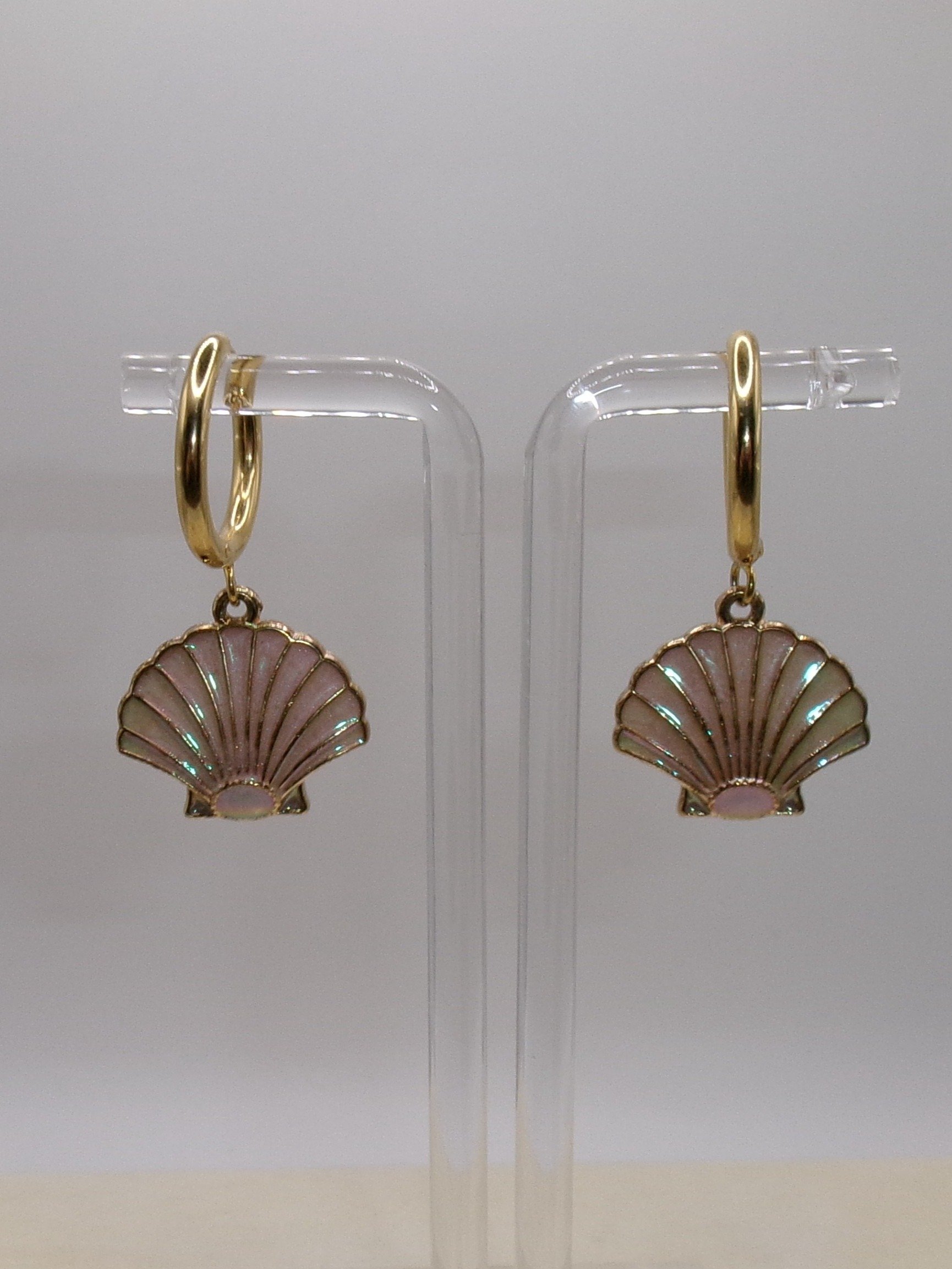 Pink Shell Earrings product image (1)
