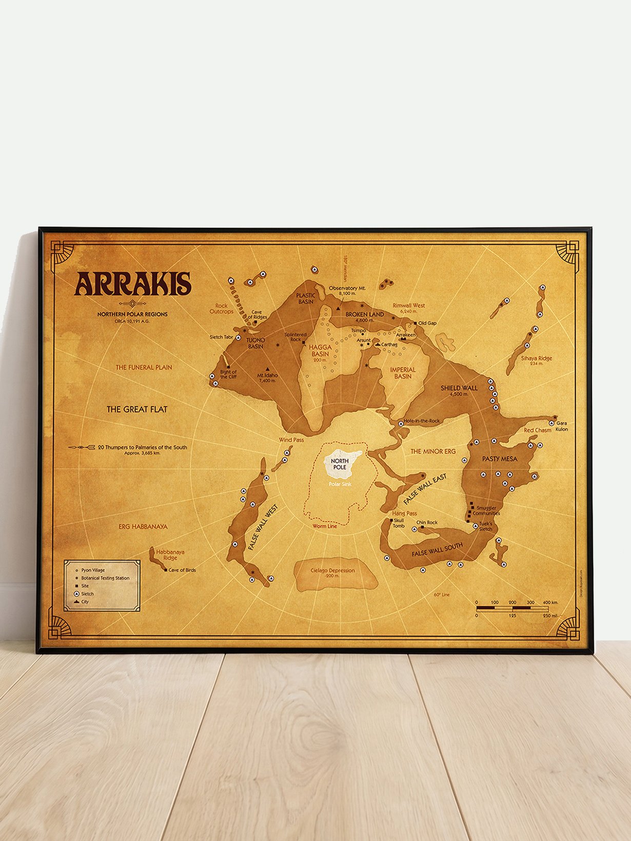 Arrakis map - Art print product image (1)