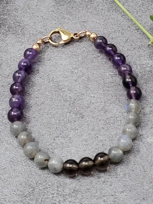 Amethyst Labradorite Bracelet • Intuition and Protection product image (2)
