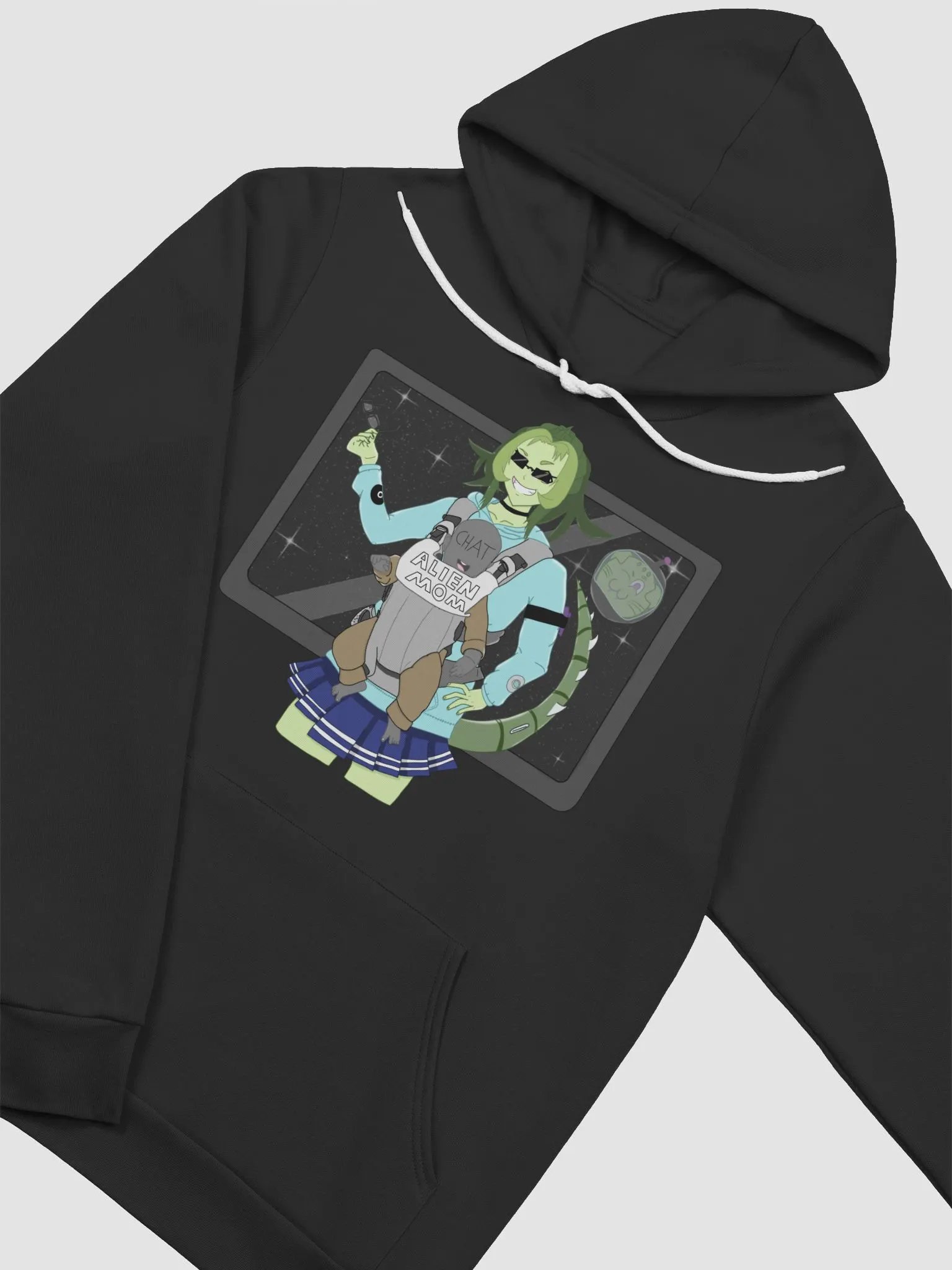 Alien Mom Bella+Canvas Supersoft Hoodie product image (12)