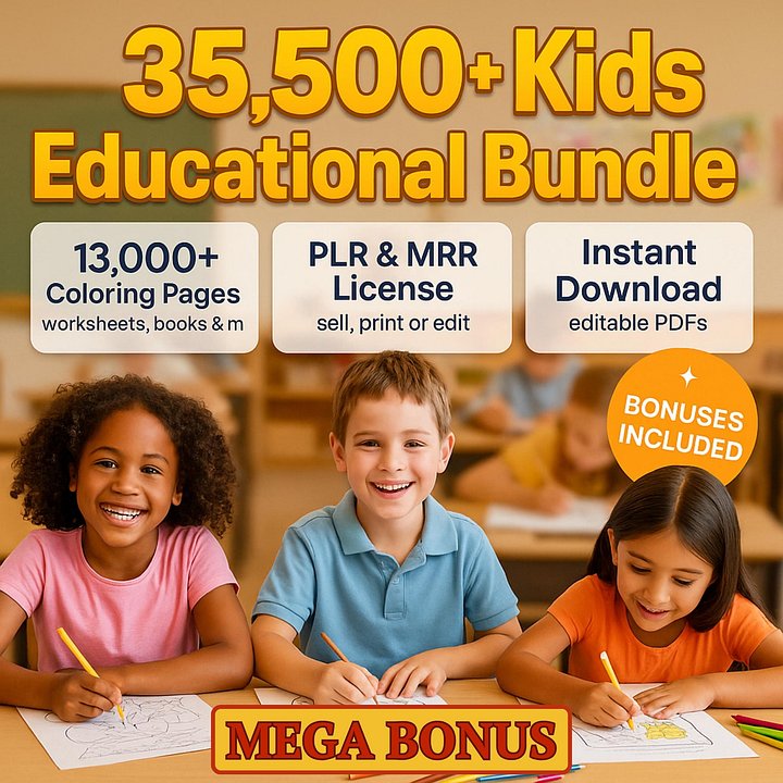 The Ultimate Learning Library for Ages 3-10 (35,000+ Resources) product image (1)