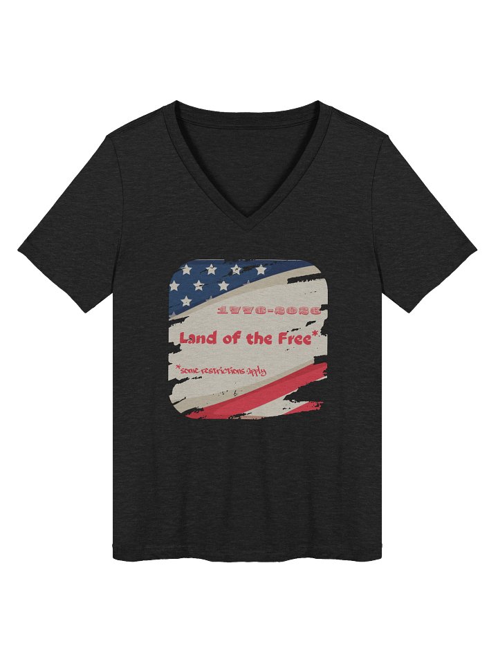 Land of the Free Women's V-Neck product image (5)