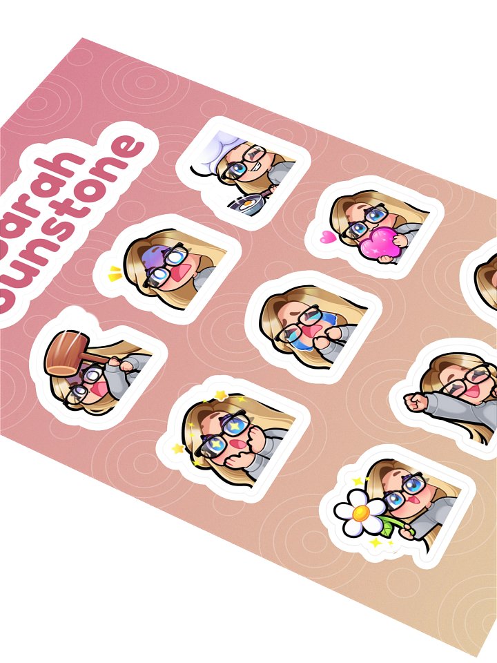 Emote Sticker Sheet (A) product image (2)
