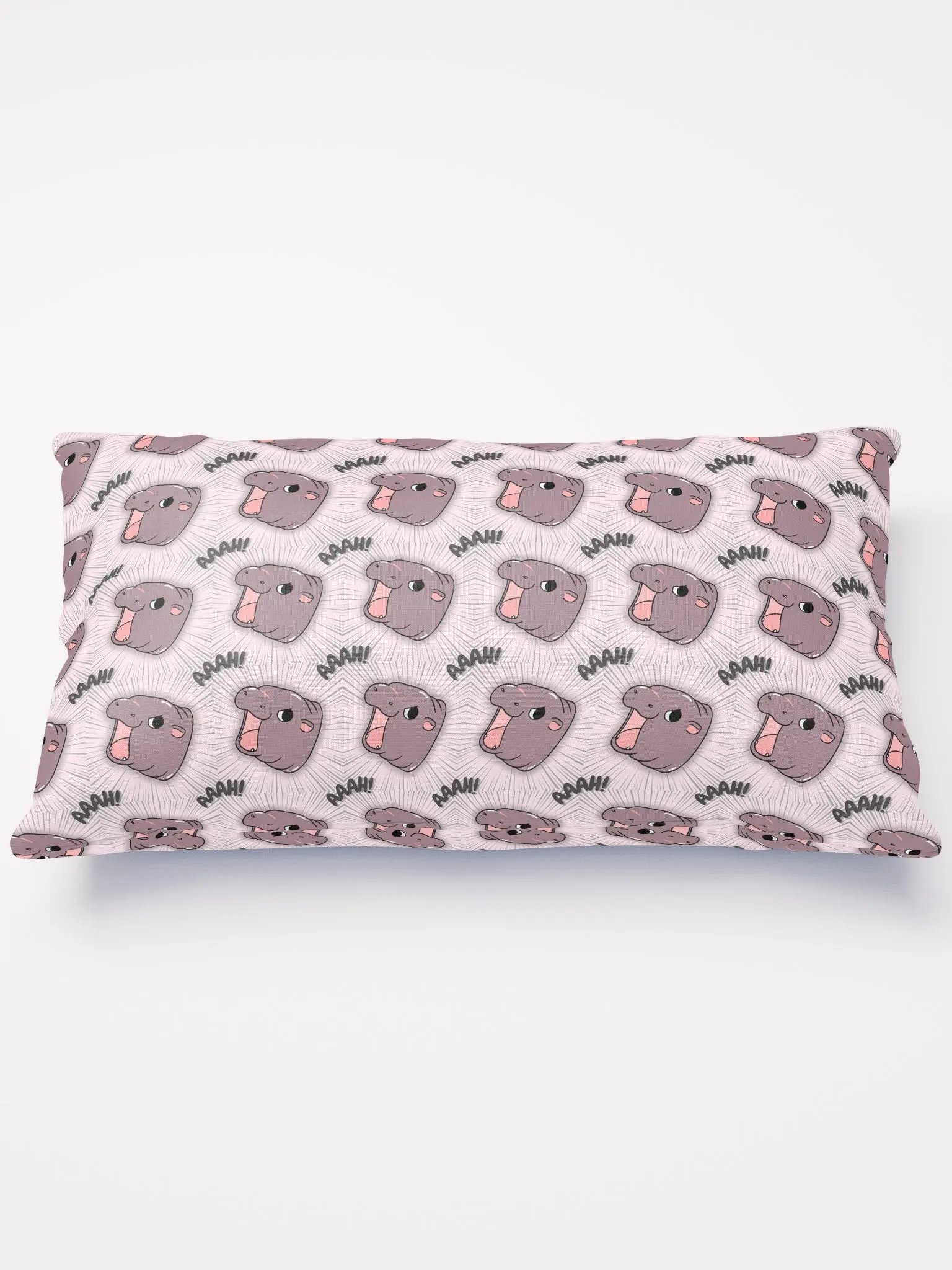 MOODENG'S LIGHT PINK AAAH! PILLOW! product image (2)