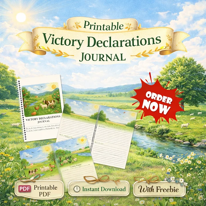 Printable Victory Declarations Journal | A4 PDF | Instant Download + Freebies product image (1)