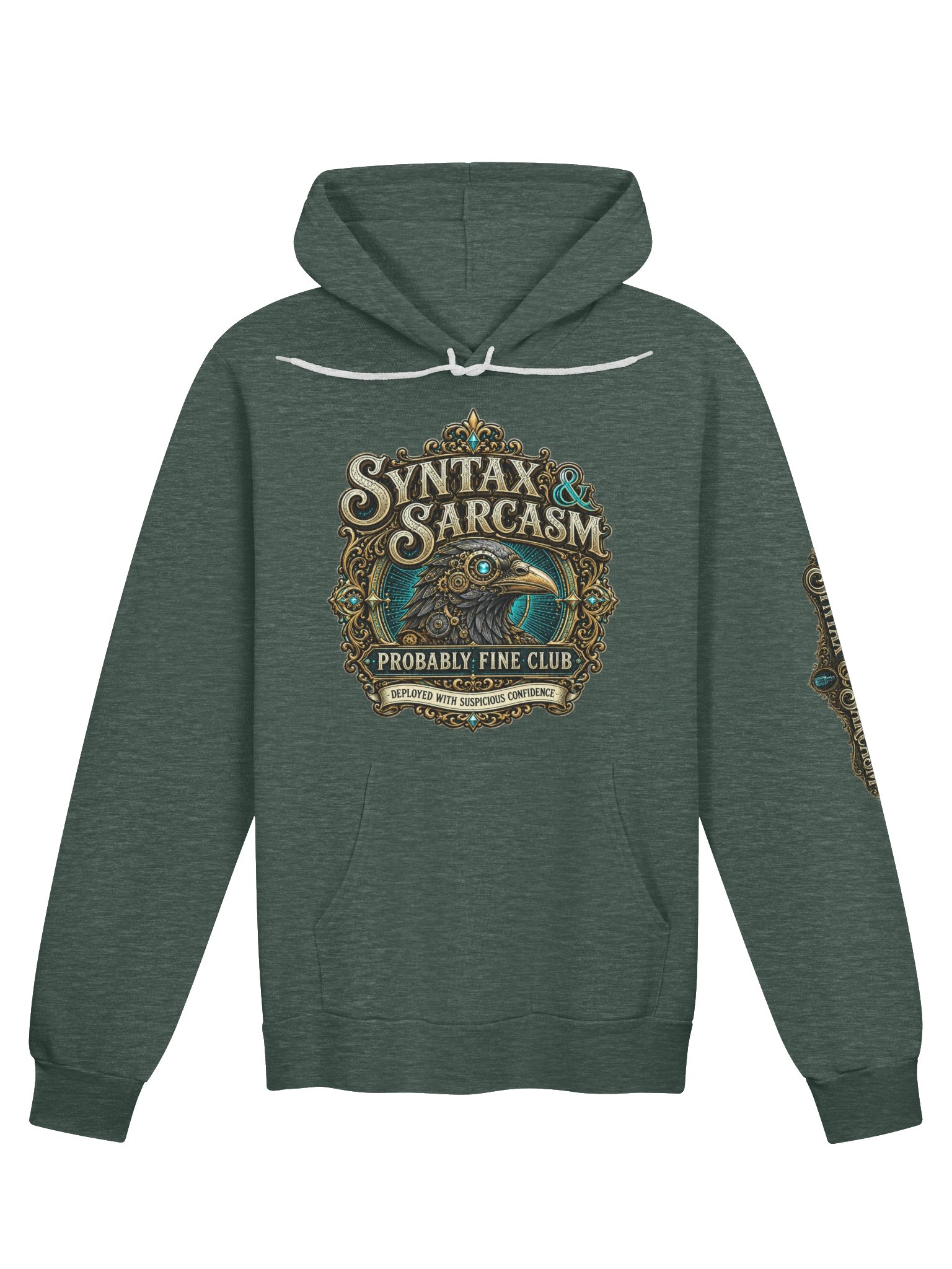 Syntax & Sarcasm Probably Fine Club Hoodie product image (21)