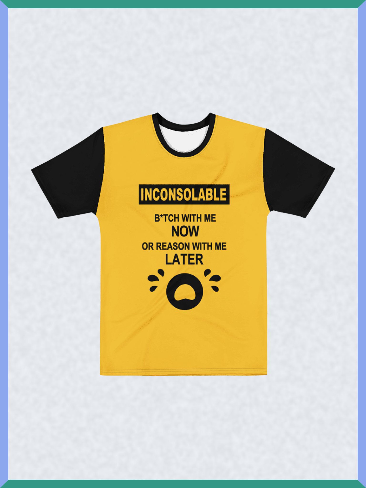 Inconsolable Statement Black Sleeved - Shirt product image (1)