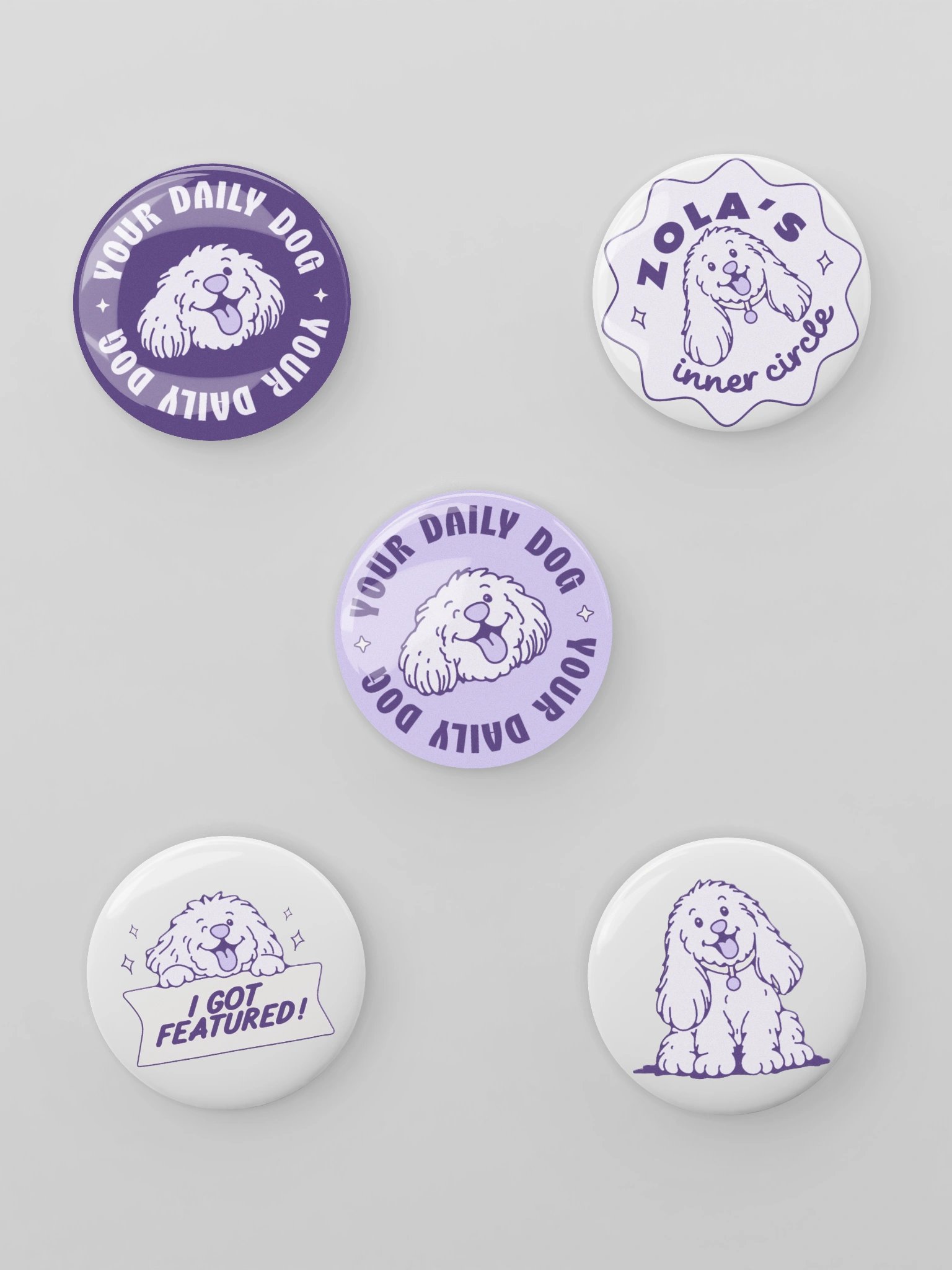 Your Daily Dog Pins - Set of 5 product image (1)