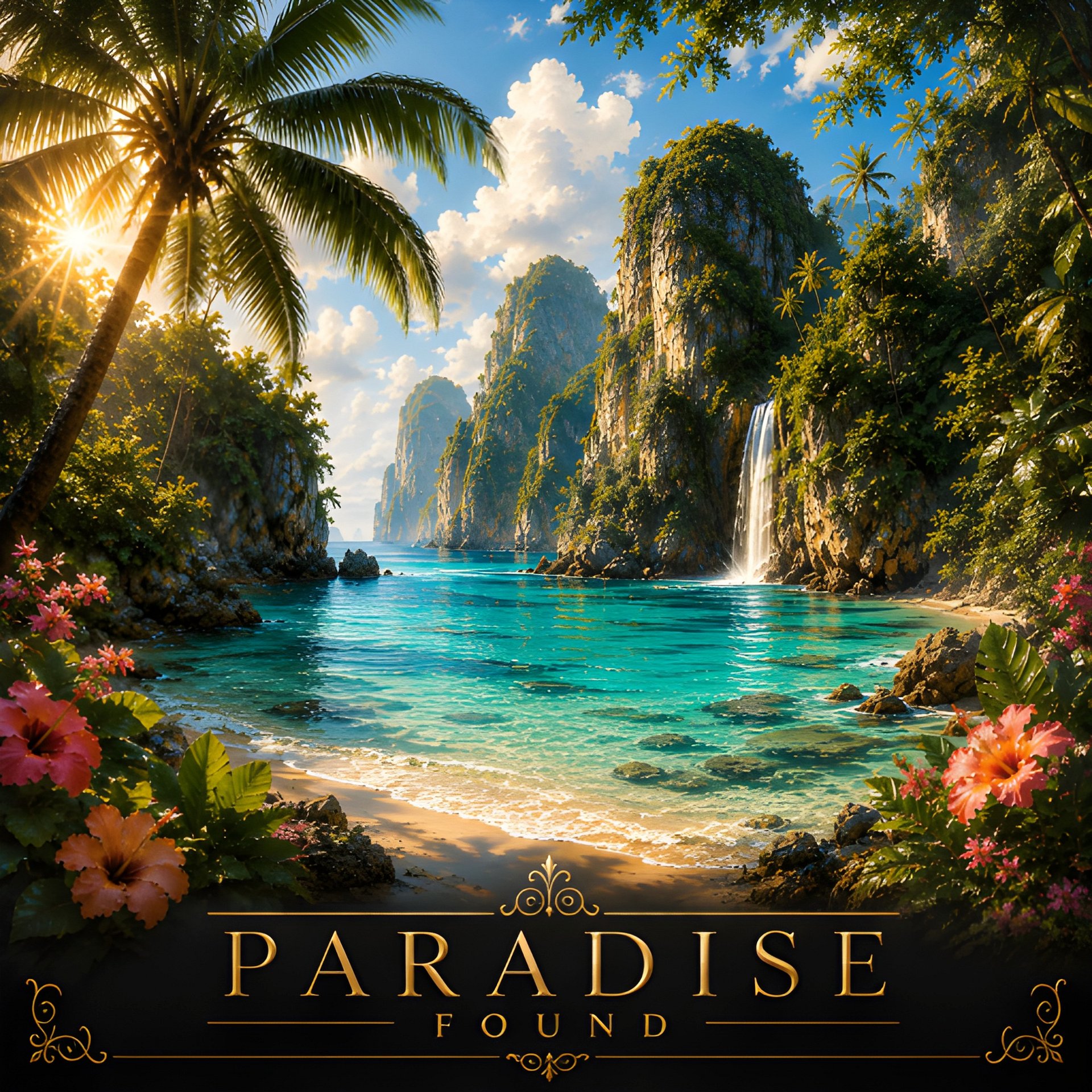 Paradise Found - Tropical Beach Digital Wall Art product image (2)