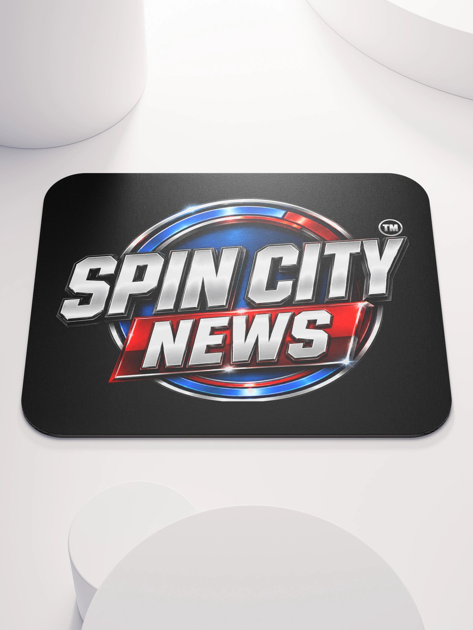Spin City News Globe Mouse Pad product image (1)