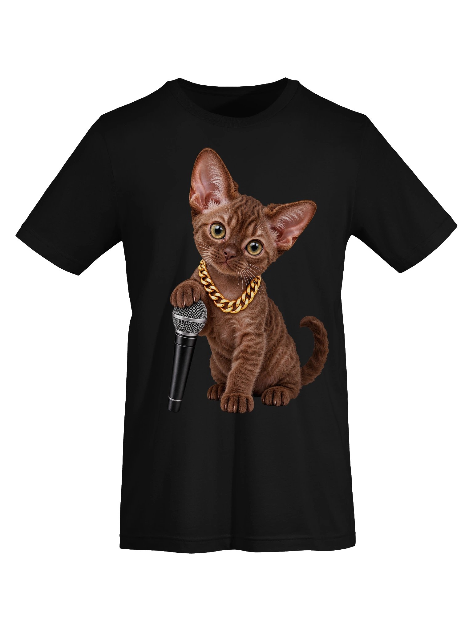 Hip Hop Devon Rex Kitten – 11 Color Unisex Tee product image (5)