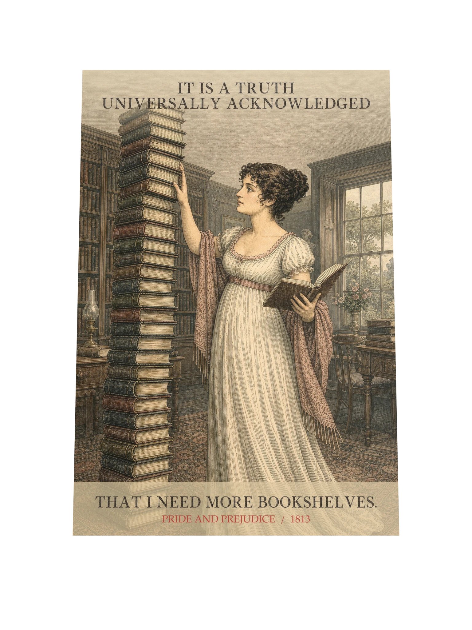 Truth More Bookshelves -- Pride and Prejudice Art Print product image (9)