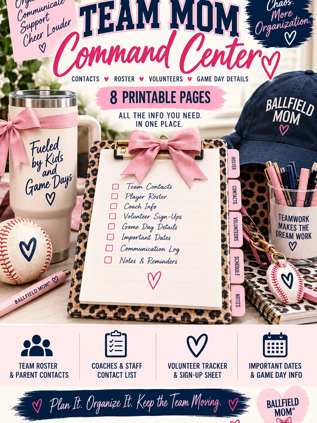 Team Mom Command Center | Printable PDF product image (1)