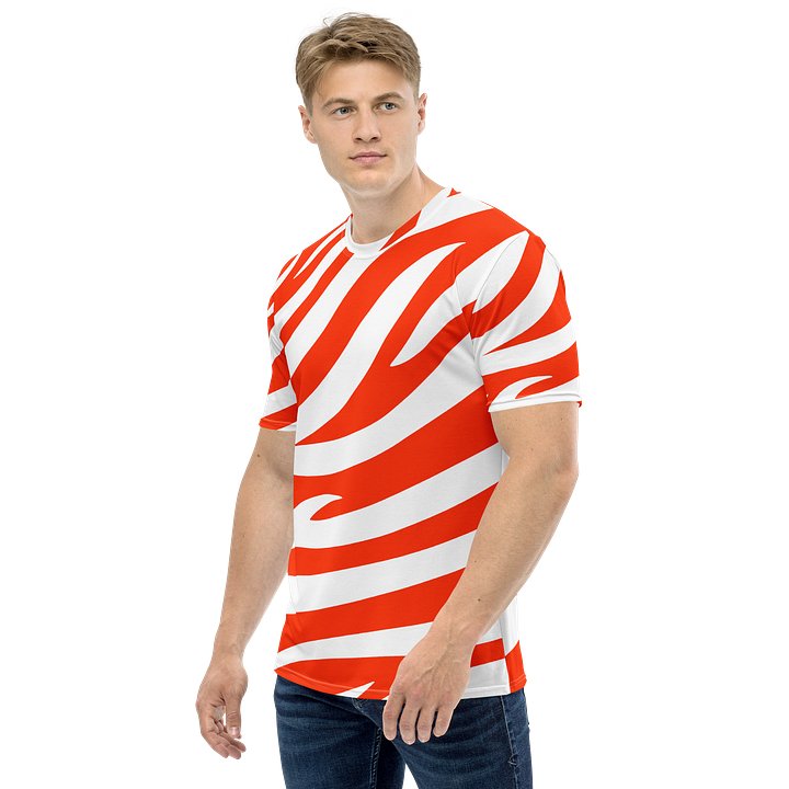 Tiger Print Classic T-Shirt – Orange White product image (1)