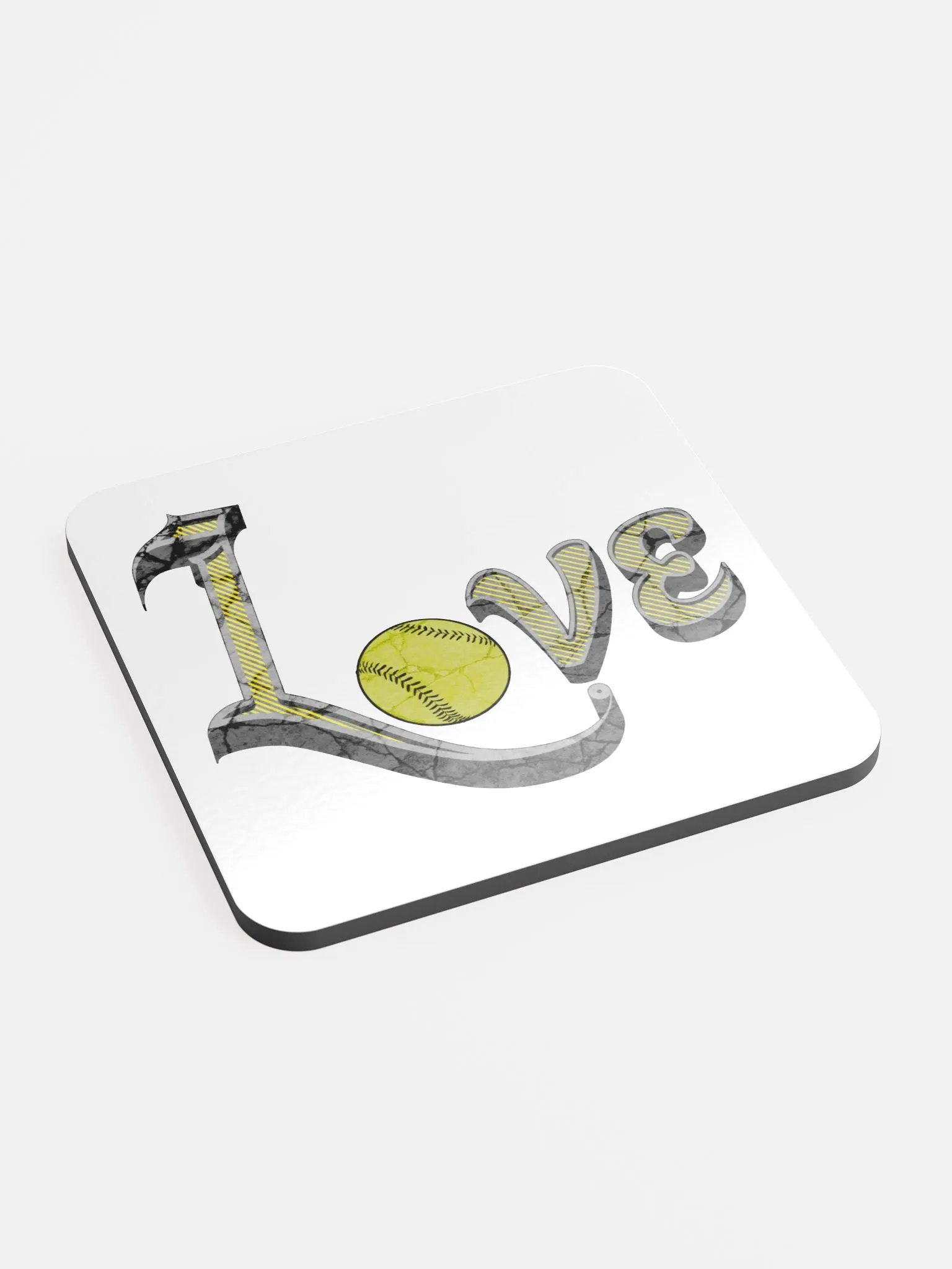 Love Softball Cork Coaster product image (3)