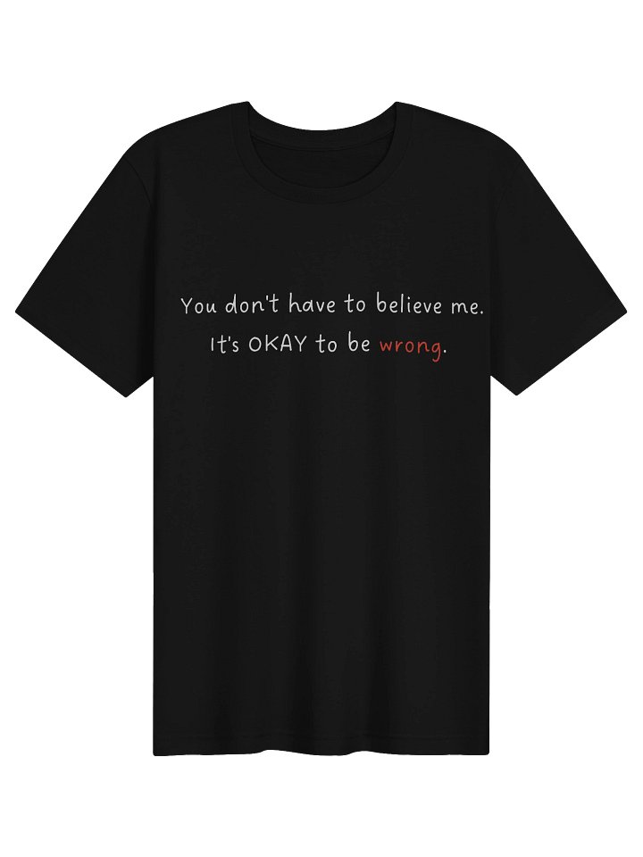 It's okay to be wrong Tee - Confident Mama product image (1)