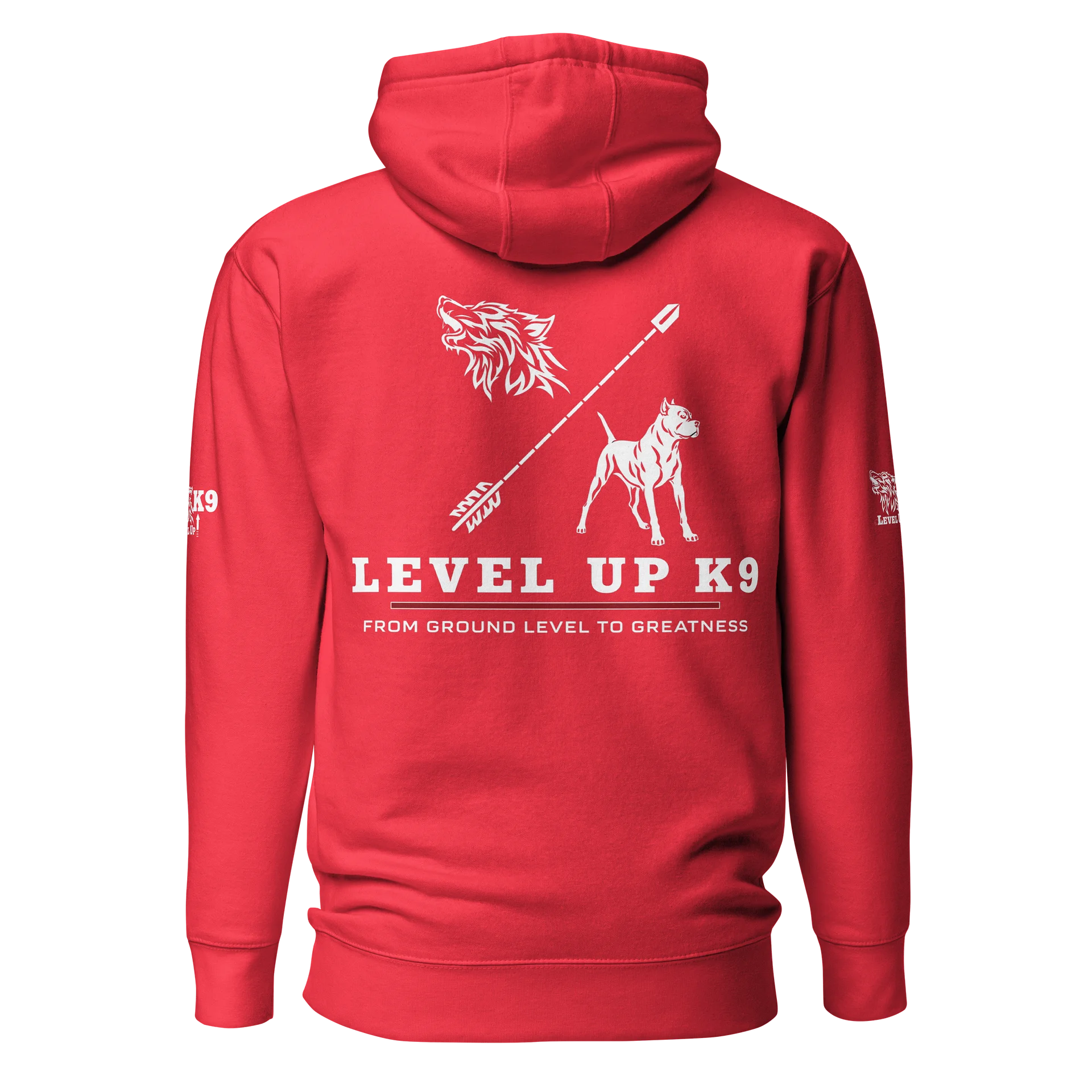 Level-UP K9 Standard hoodie ( Red ) product image (5)