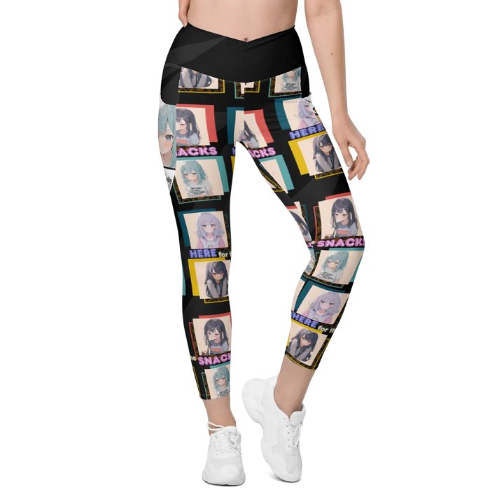 Anime Snack Squad All-Over Crossover Leggings with Pockets product image (1)