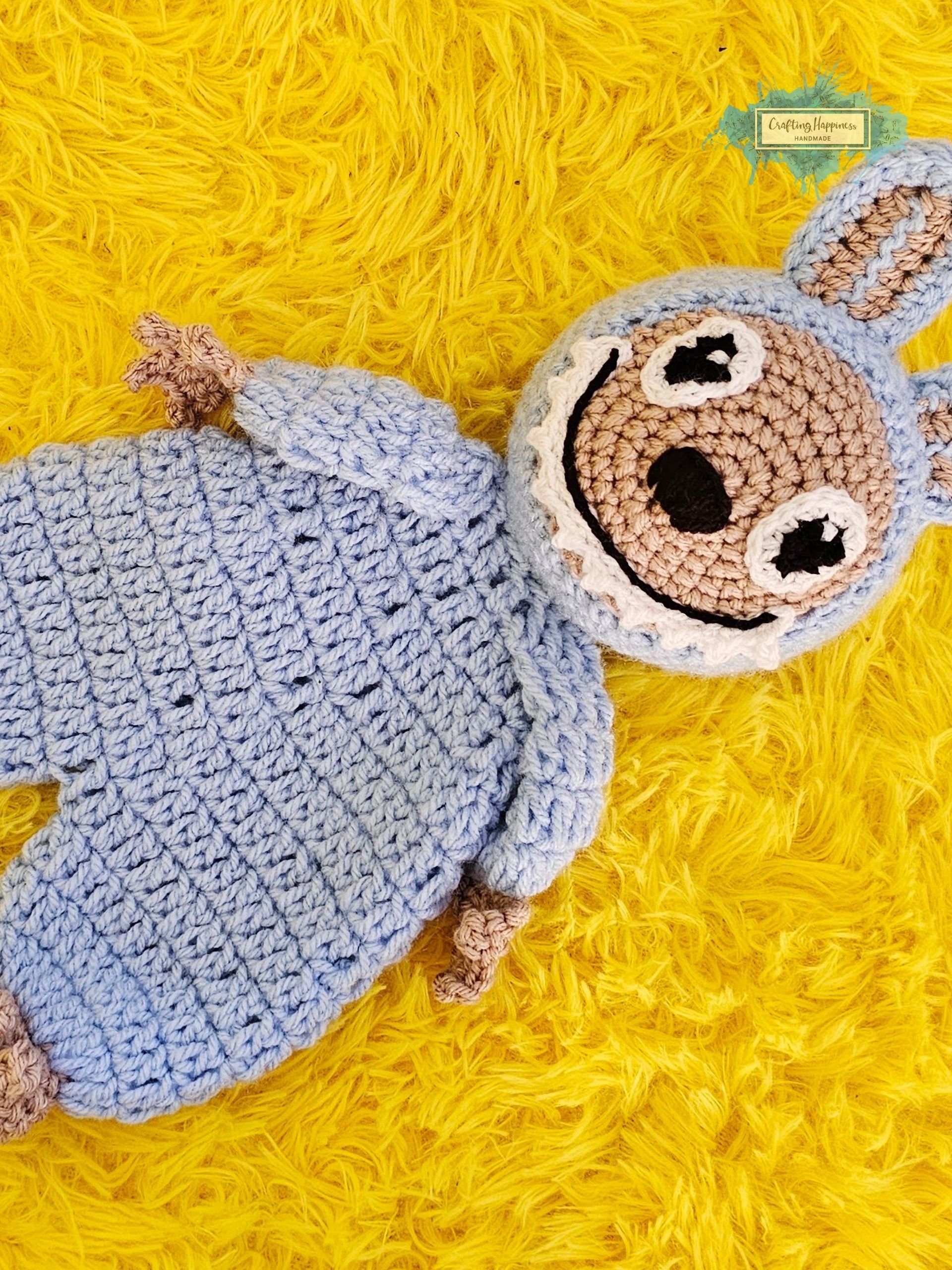 Bunny Ragdoll Crochet Pattern | Toothy Smile Amigurumi Toy | Plushie Snuggler (PDF) product image (9)