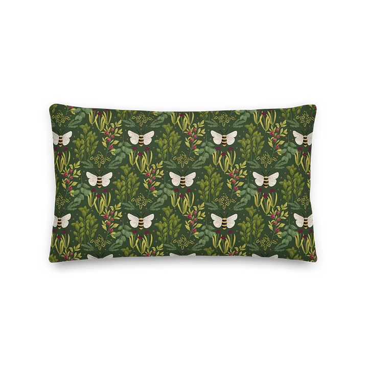 Bees and Foliage Premium Pillow product image (1)