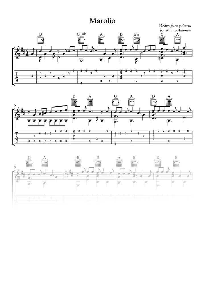 Marolio - Partitura + Tabs product image (1)