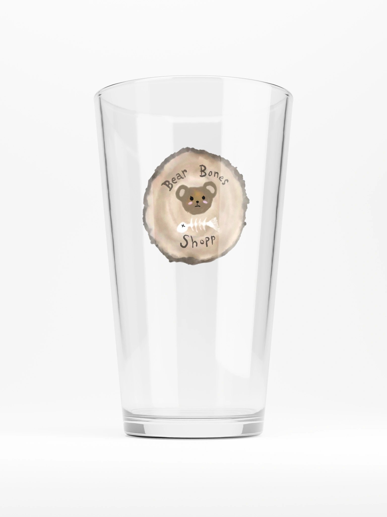 Bear Bones Shopp - Pint Glass product image (1)