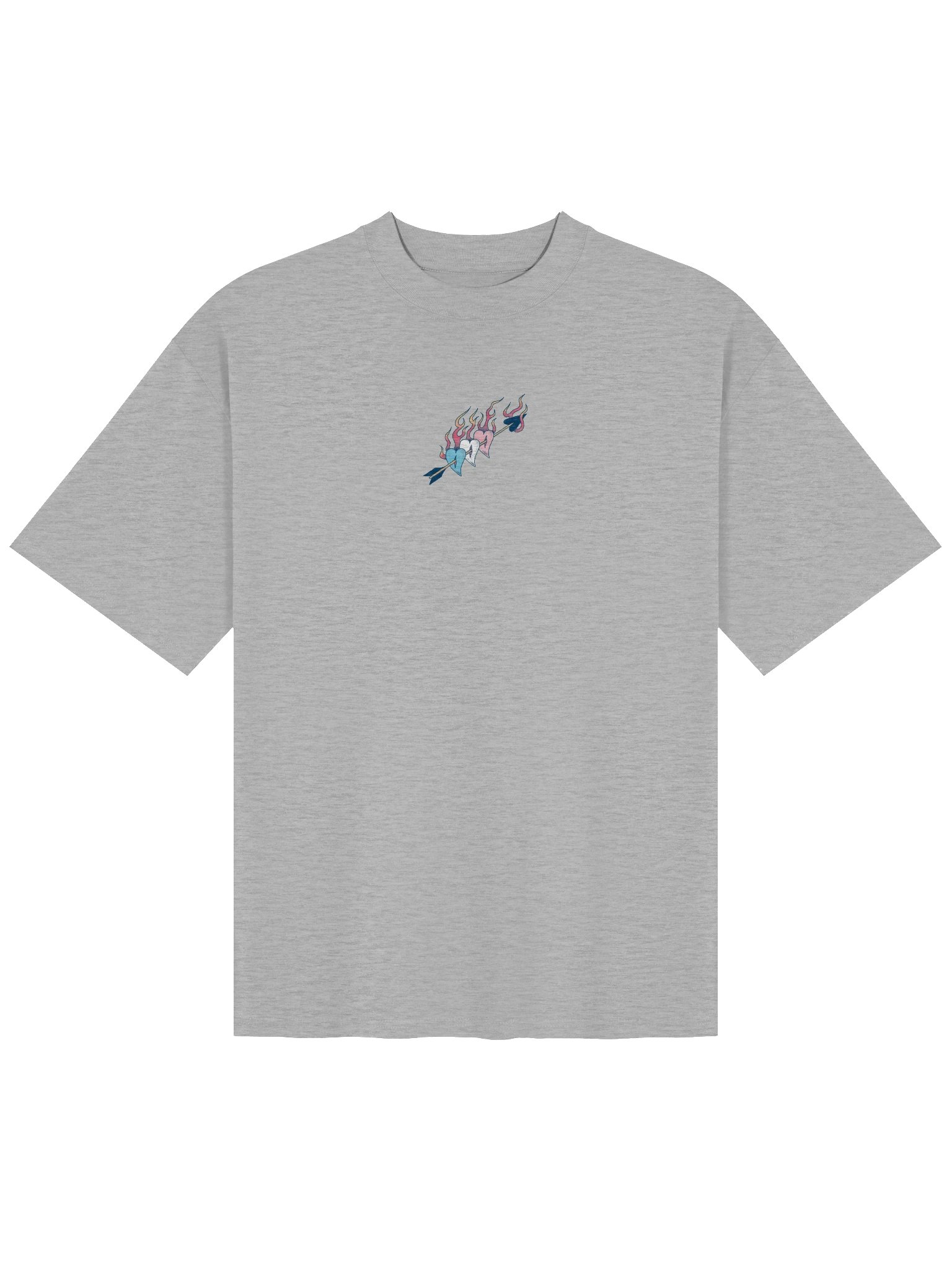 Trans Pride Hearts Boxy Tee product image (1)