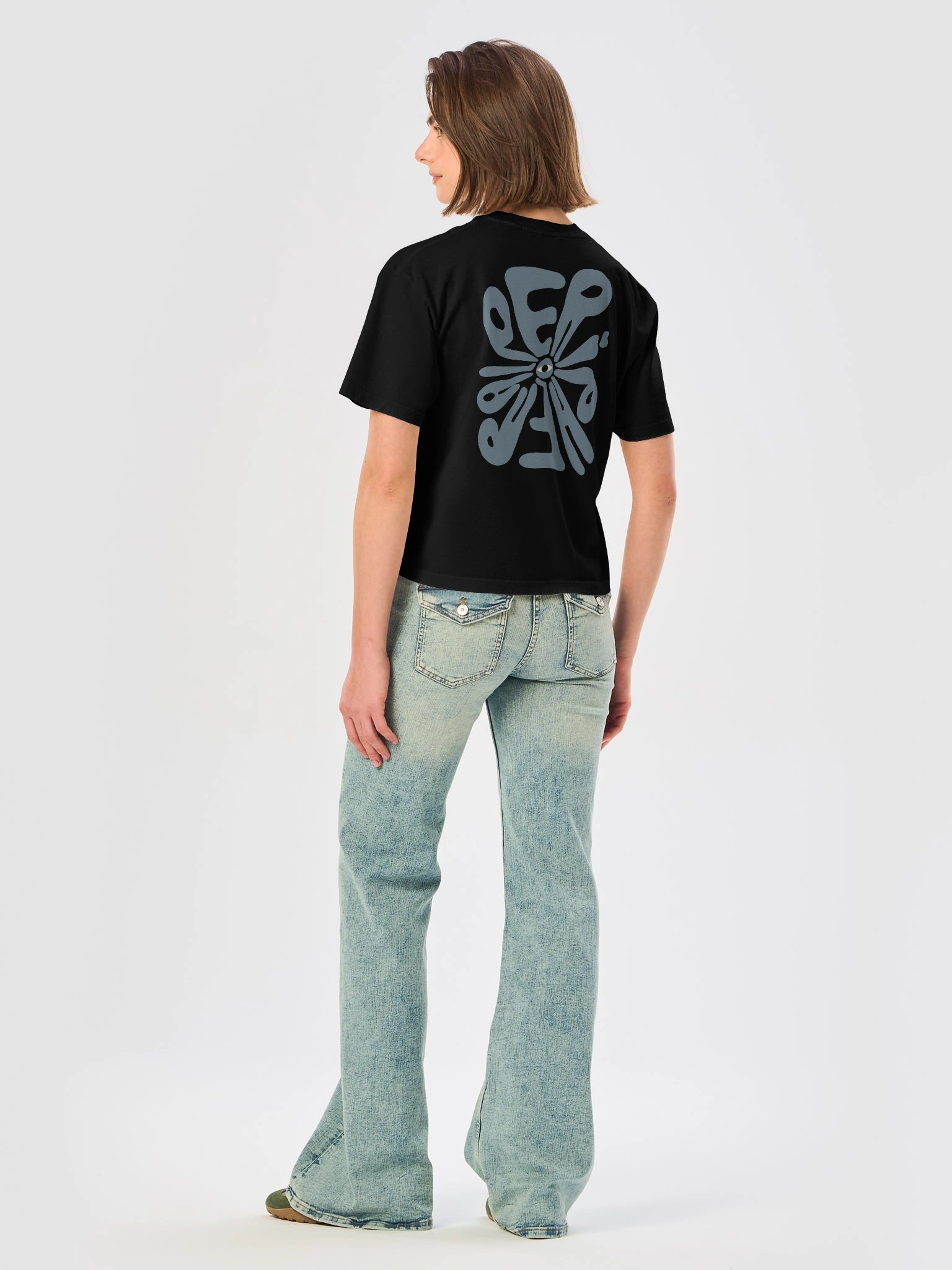 Cropped Tee - Sky product image (5)