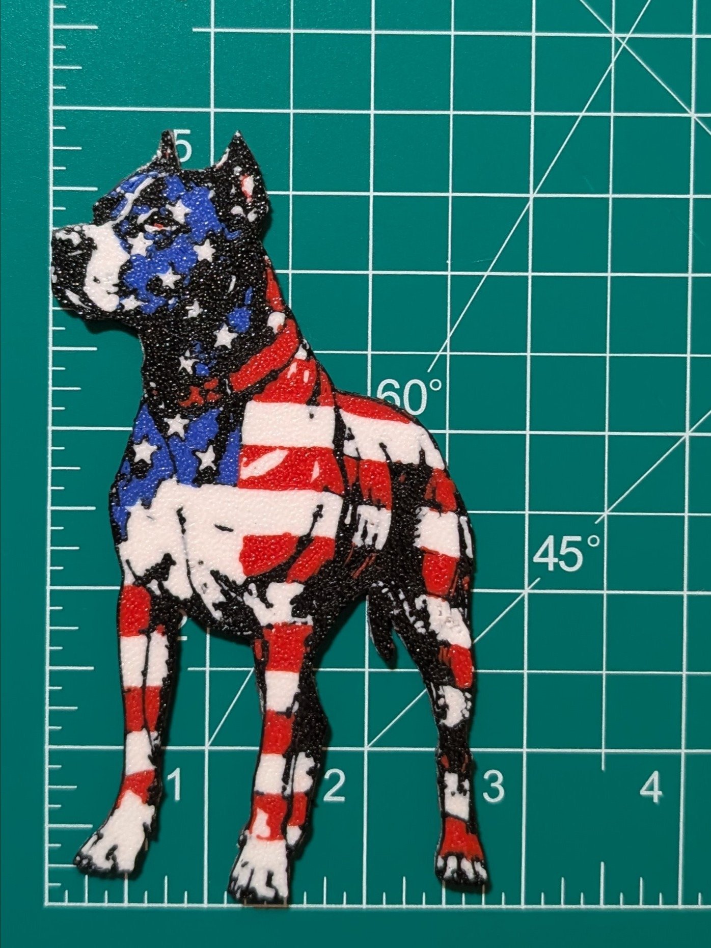Patriotic American Pit Bull Terrier Magnet product image (2)