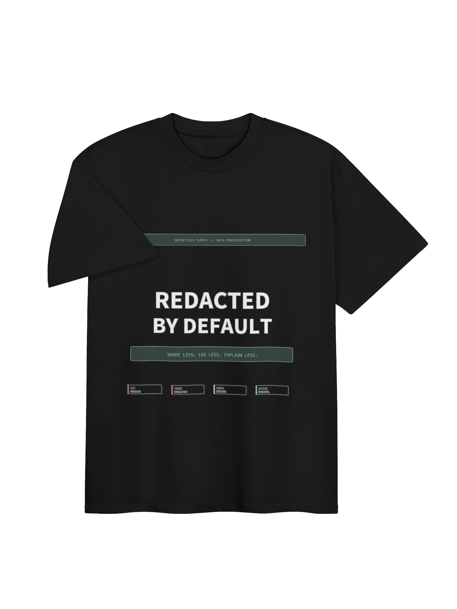 Redacted By Default Tee product image (3)