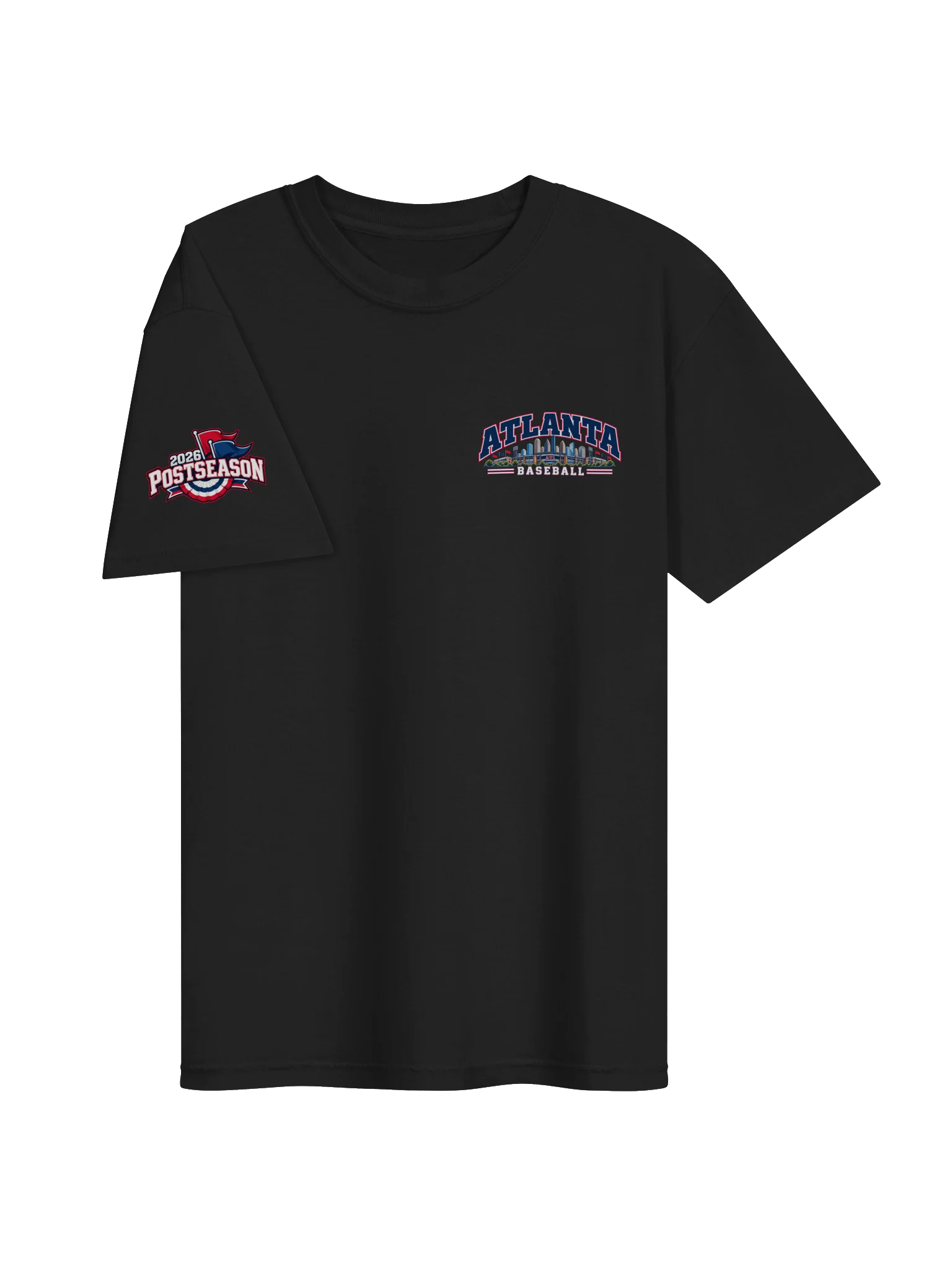 Atlanta Baseball 2026 "Postseason" Animated Player Back Print T-Shirt product image (3)
