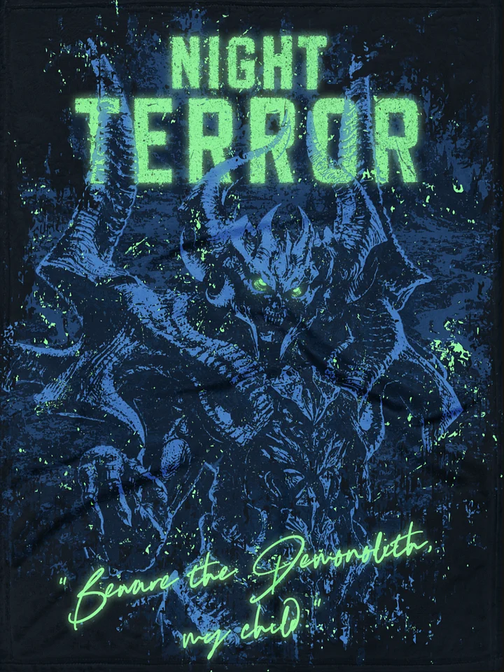 NIGHT TERROR: "Beware The Demonolith" Blanket product image (1)