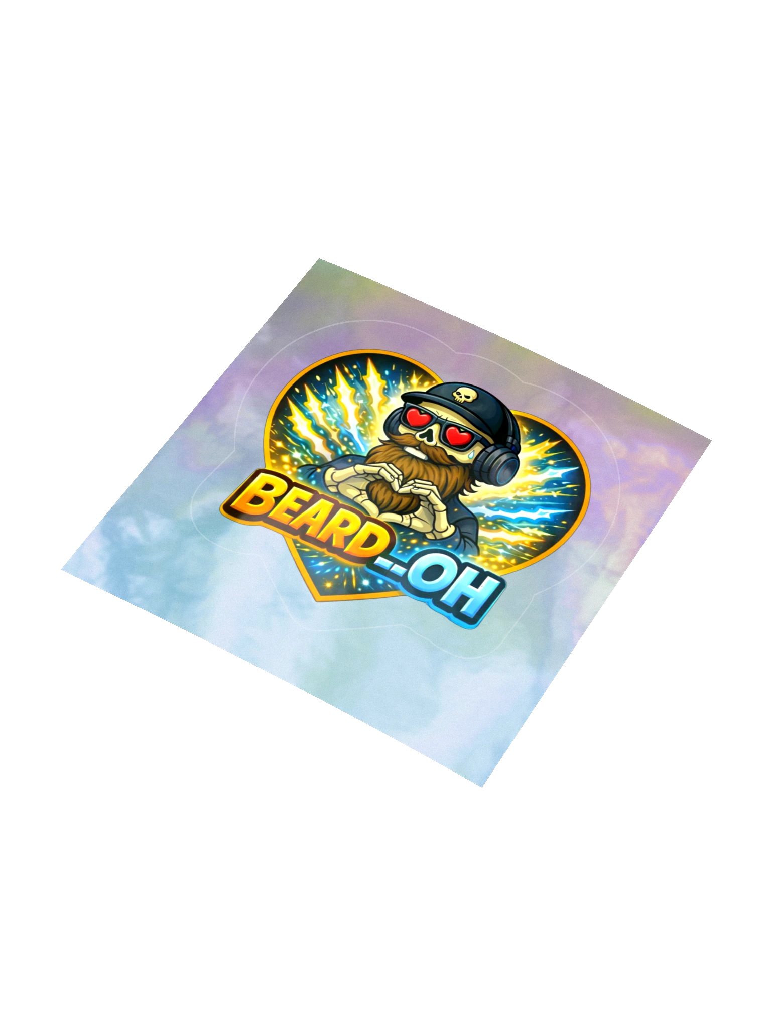 Beard__Oh Holographic Sticker Sheet product image (3)