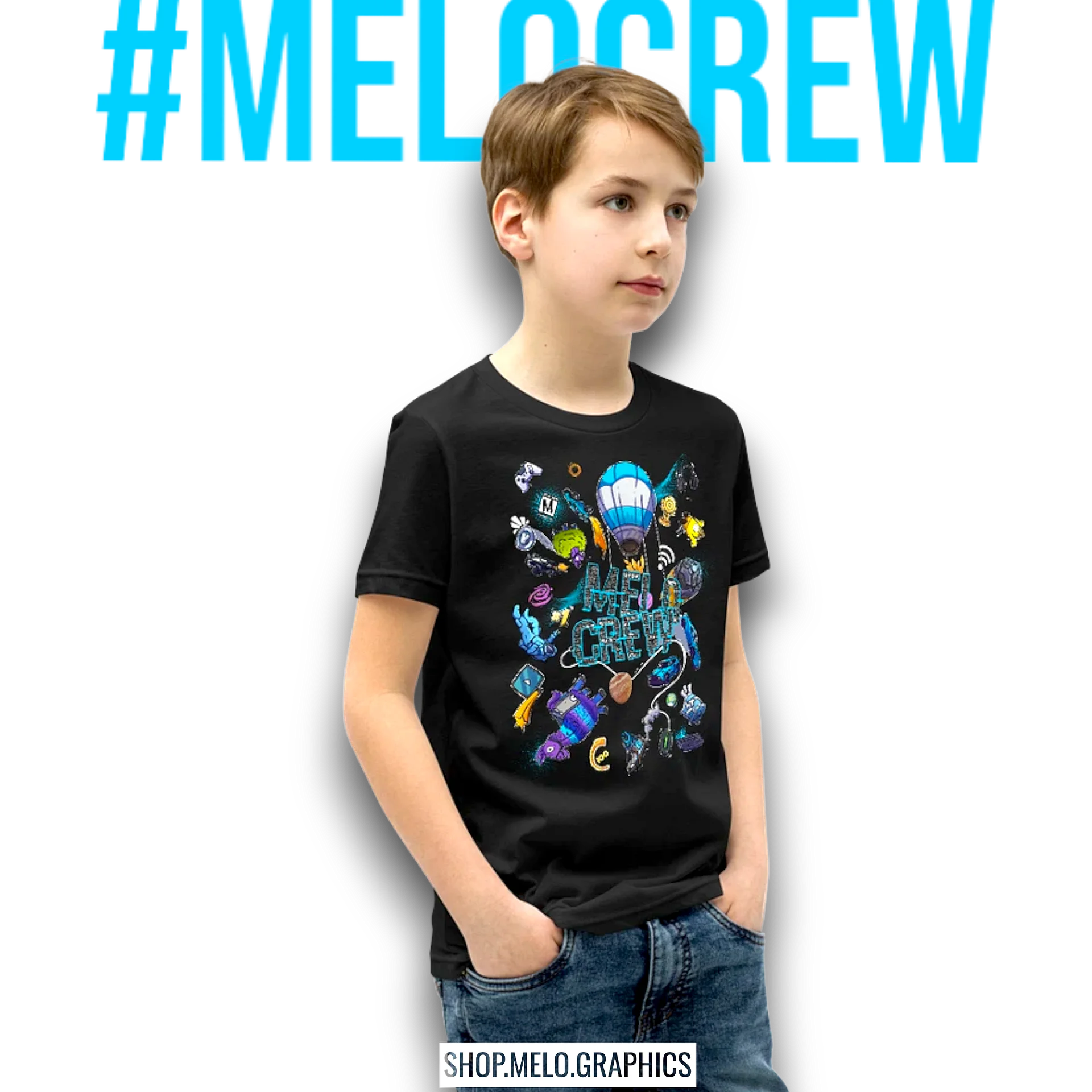 #MELOtober 2024 Personalized MELO CREW Chaos - Kids T-Shirt | #MadeByMELO product image (4)
