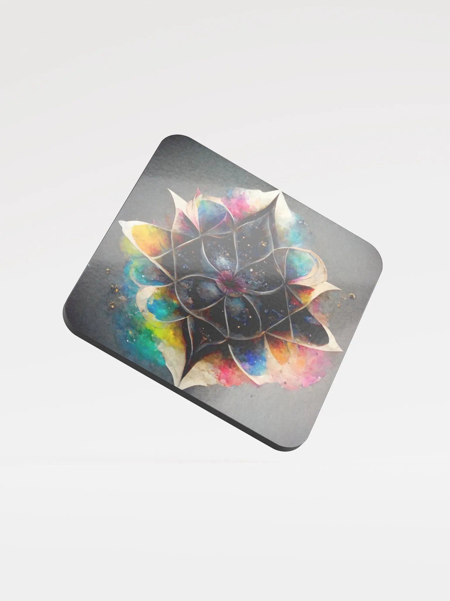 Mandala Magic Glossed Cork Coaster product image (1)