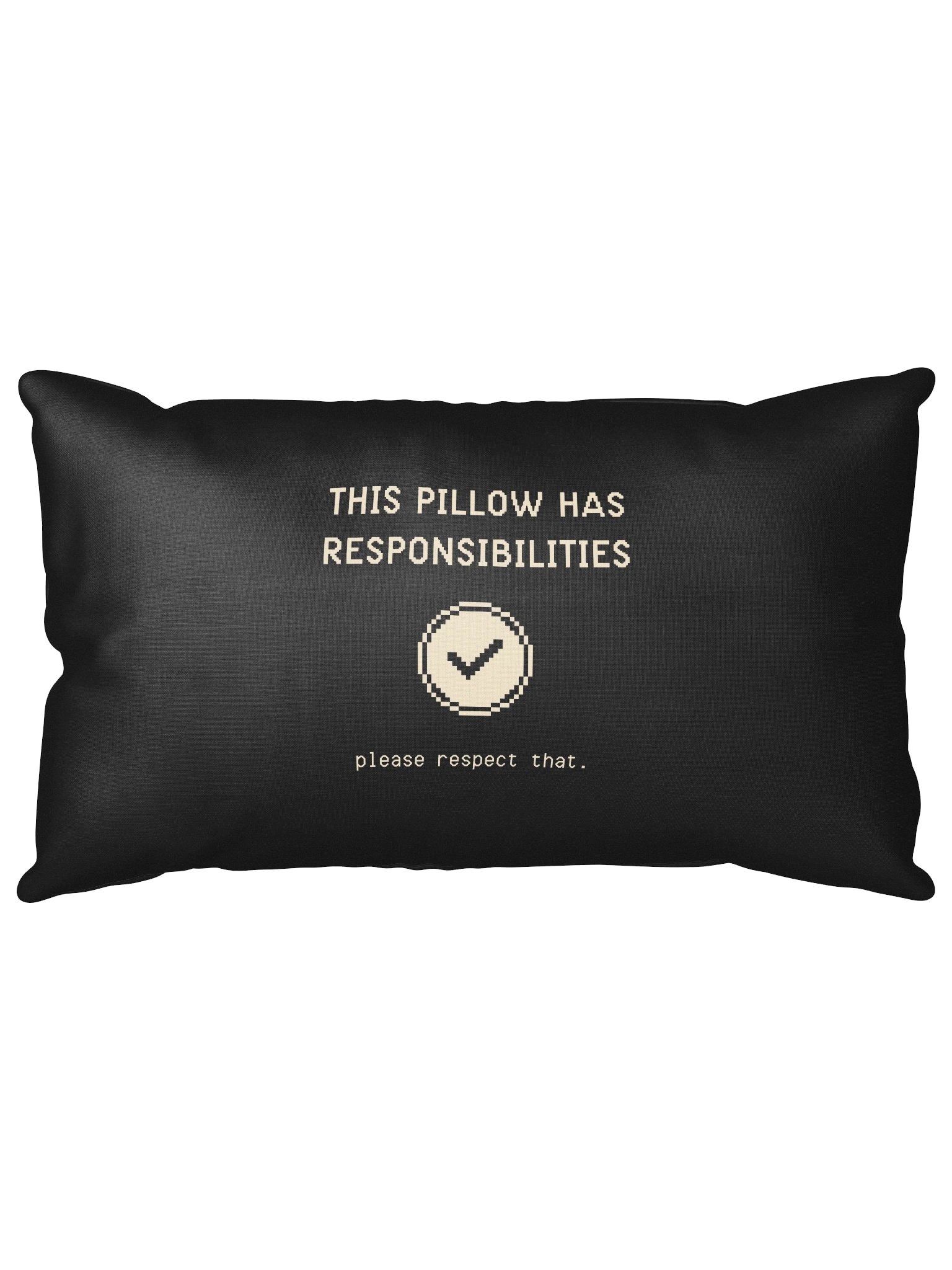 This Pillow Has Responsibilities Pillow | Chronic Pain & Spoonie Support Decor product image (1)