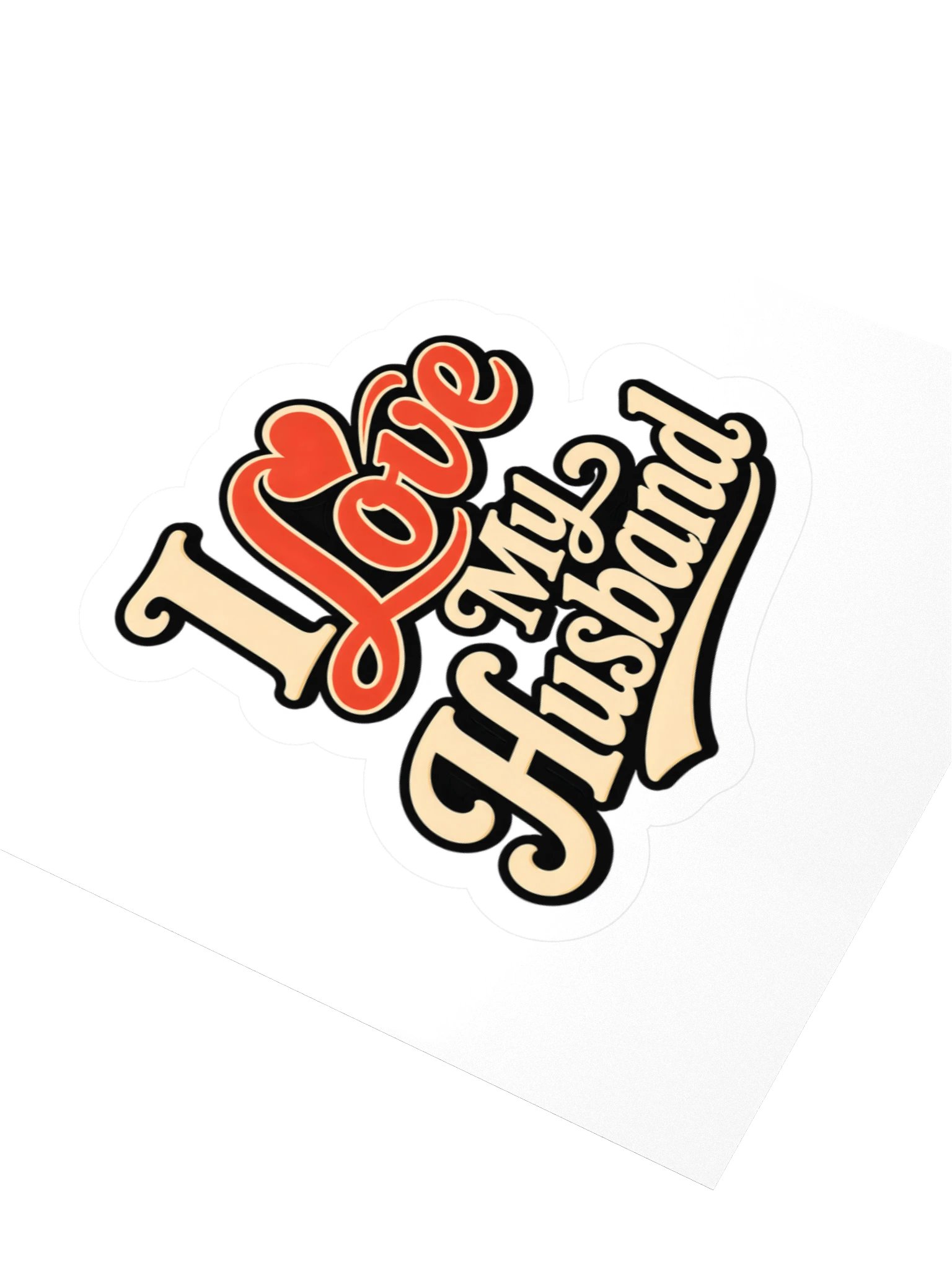 I Love My Husband Sticker product image (3)