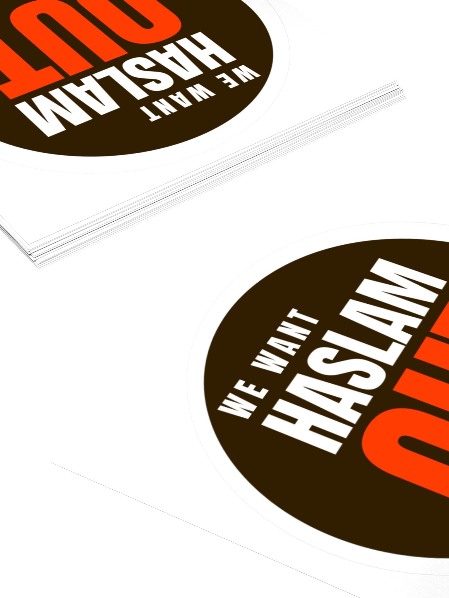 WE WANT HASLAM OUT Sticker product image (11)