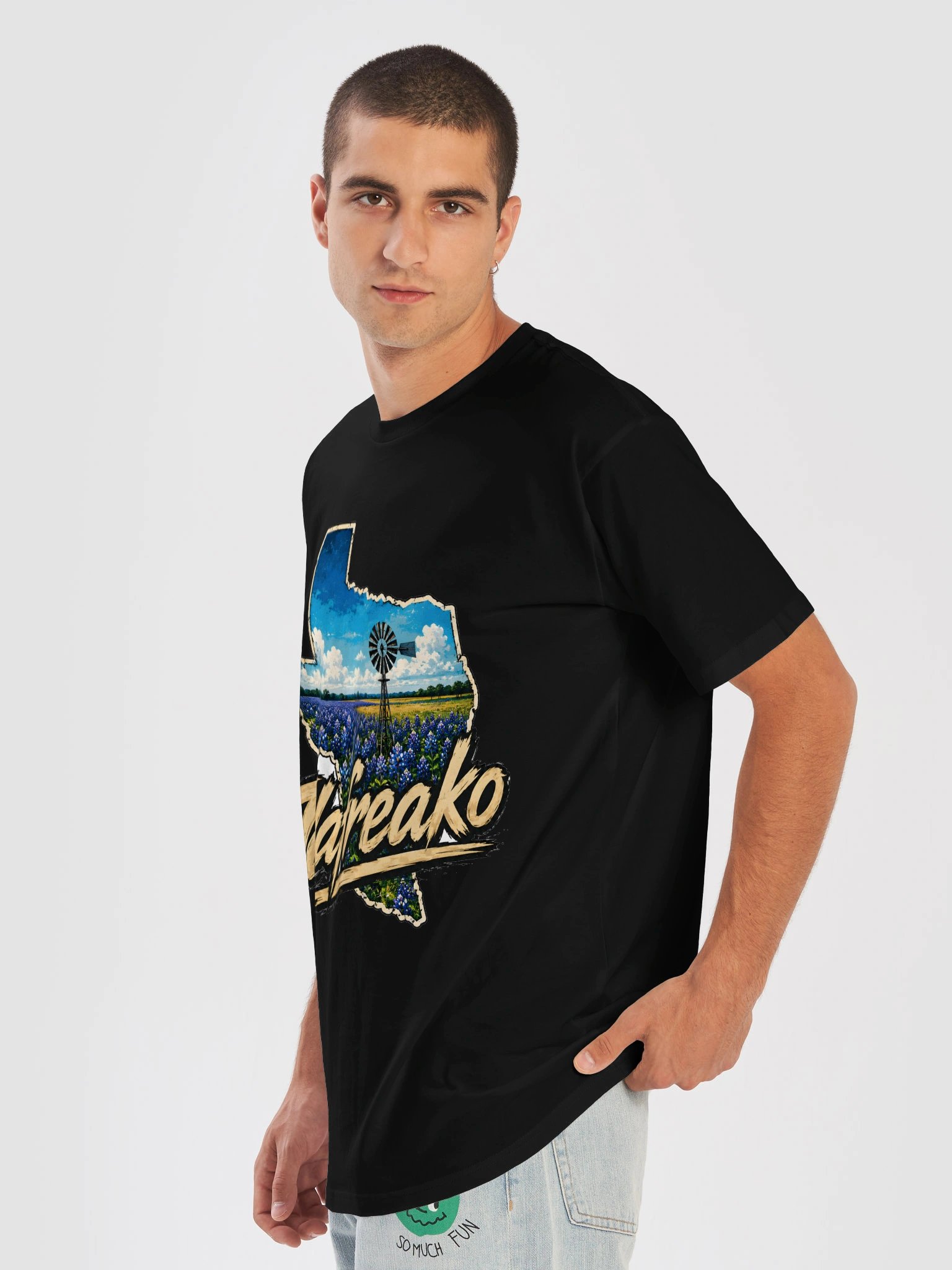 Talafreako Texas Bluebonnet Windmill State Tee product image (46)