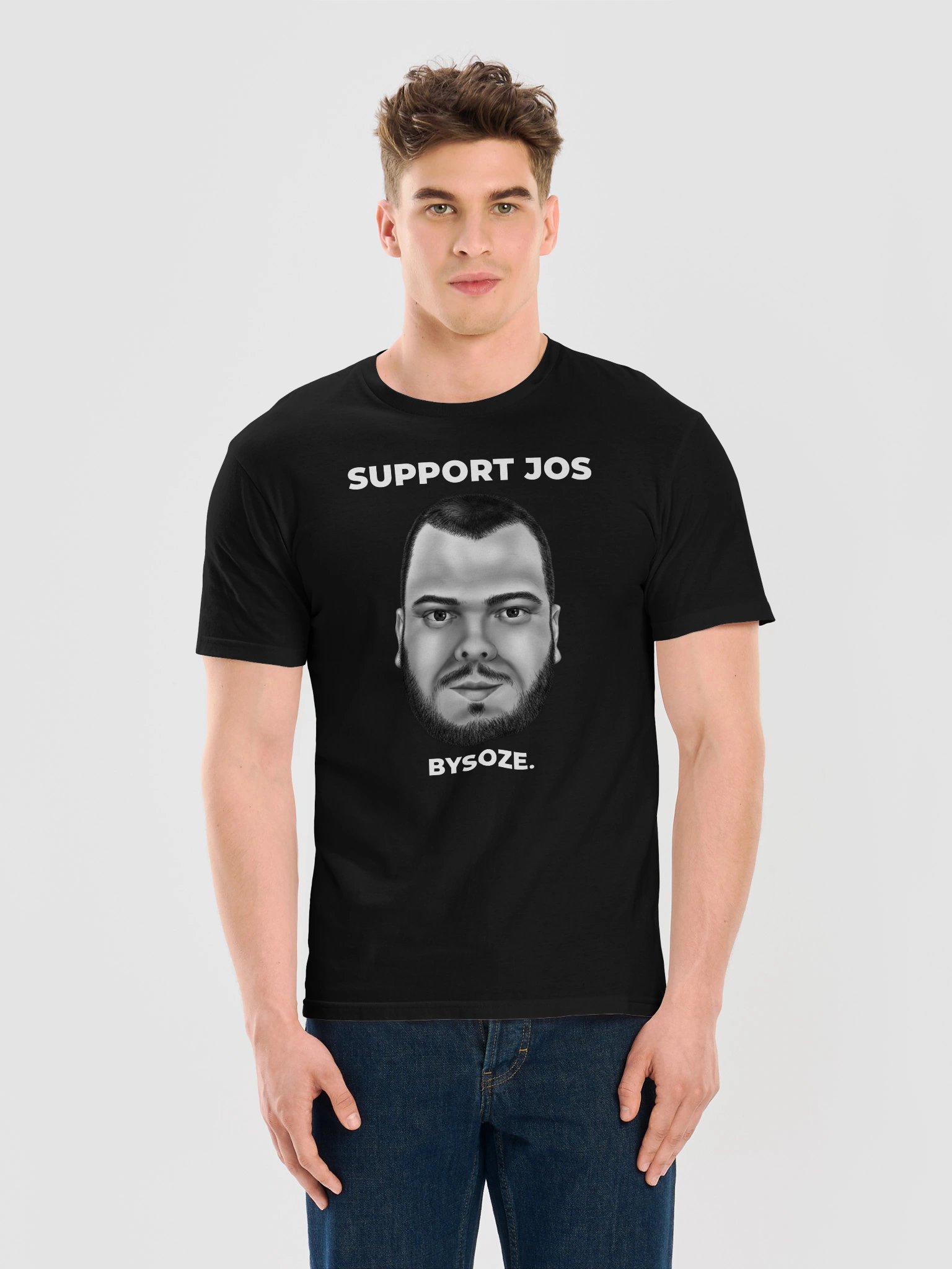 Support Jos T-Shirt – Zwart product image (2)