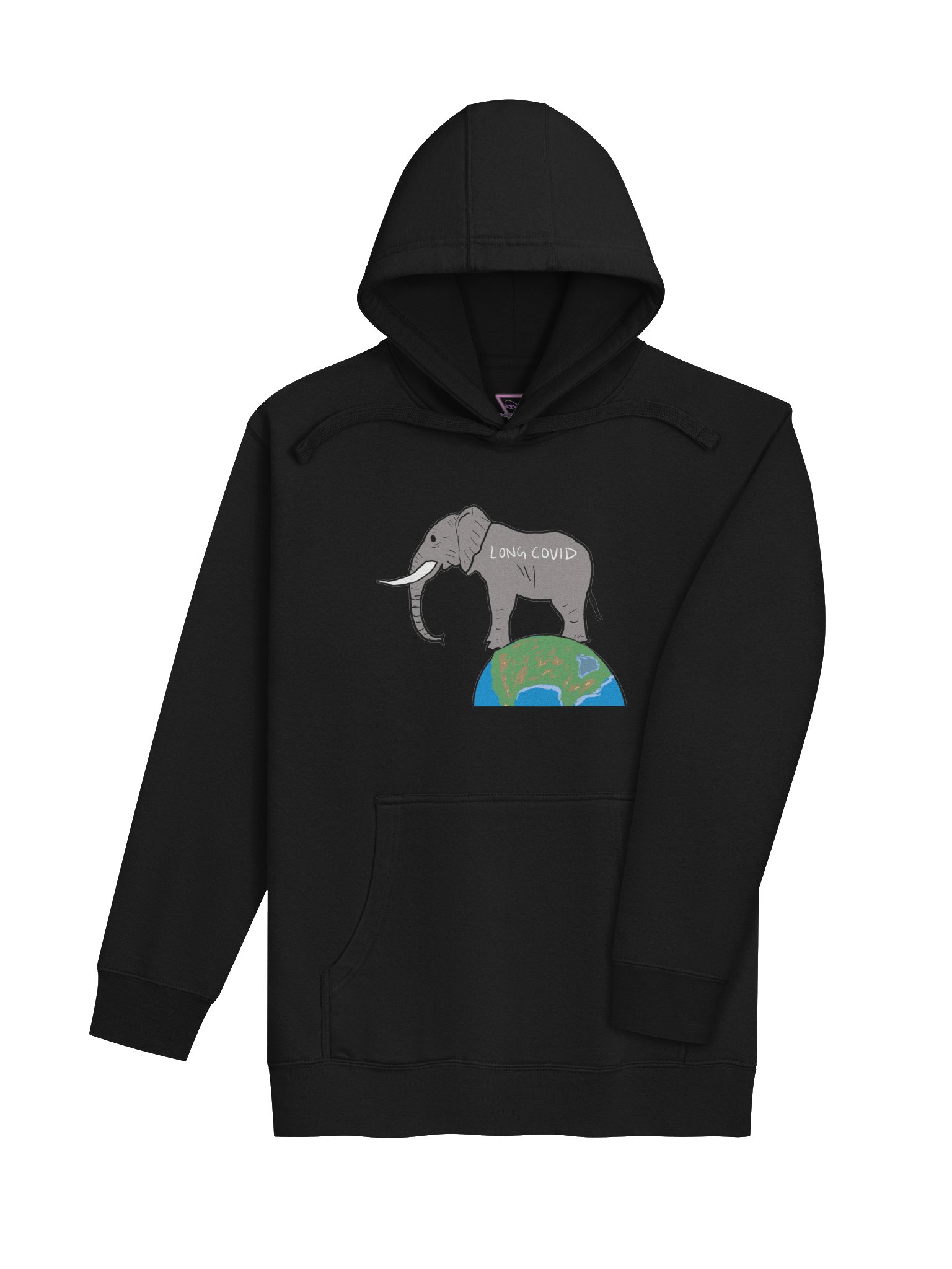 Elephant In The Room hoodie (Long Covid) product image (4)