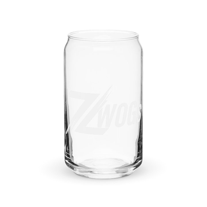 ZWOGs Jogs - Can-Shaped Drinking Glass in White (Various Sizes) product image (1)