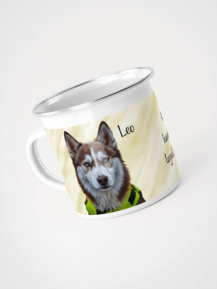 YOUR BEST FRIEND! / ENAMEL MUG 12oz WITH PERSONALIZED NAME product image (2)