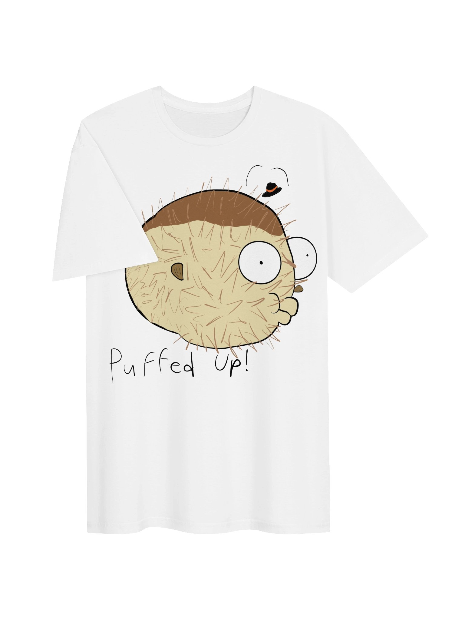 Stuck pufferfish T-shirt product image (10)