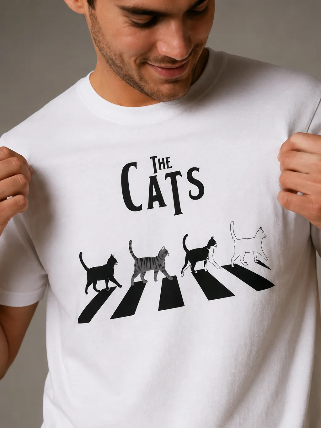The CATS T-Shirt – Funny Cat Lover Shirt, Cute CATS Crosswalk Tee product image (2)