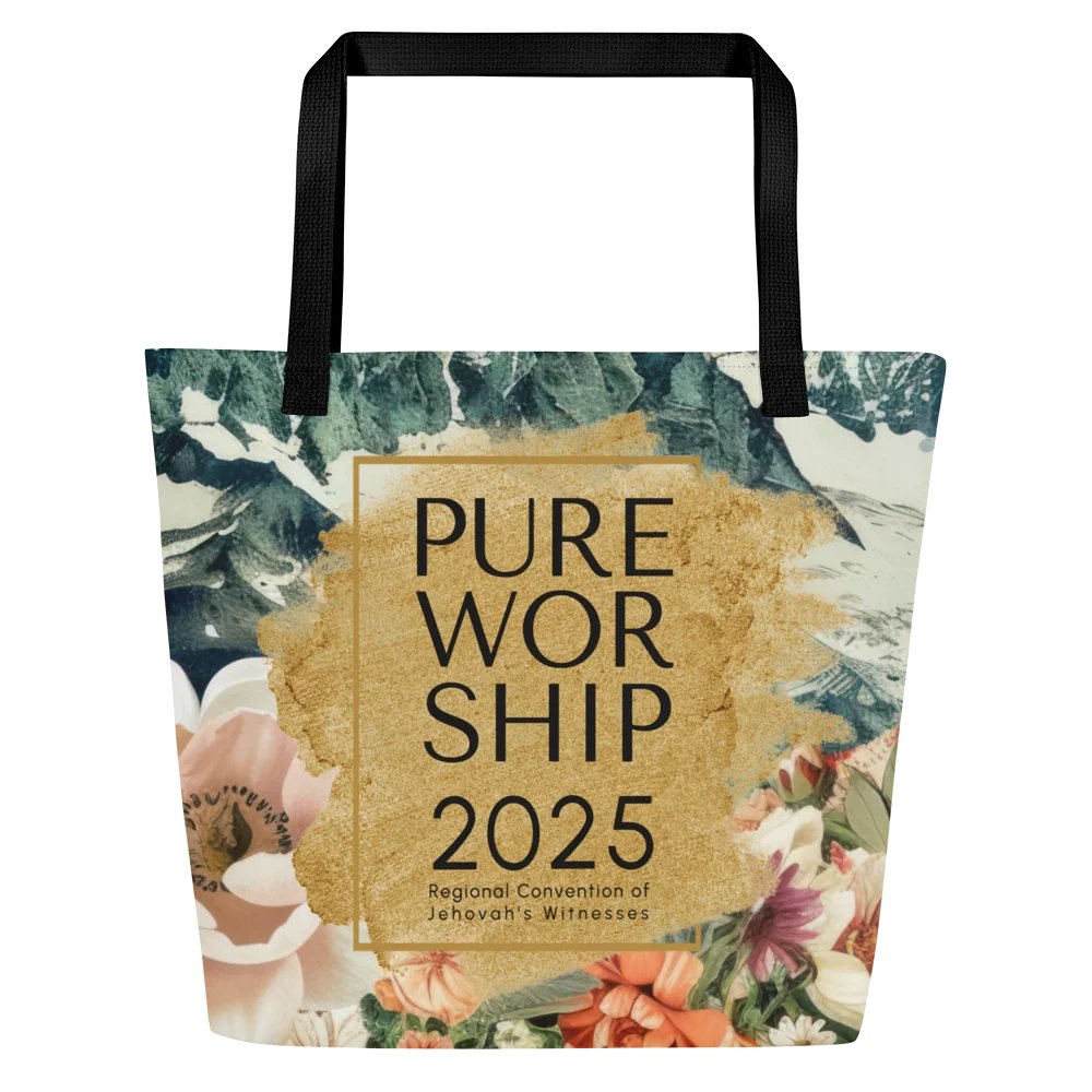 2025 "Pure Worship" Floral Mountain Tote Bag product image (1)