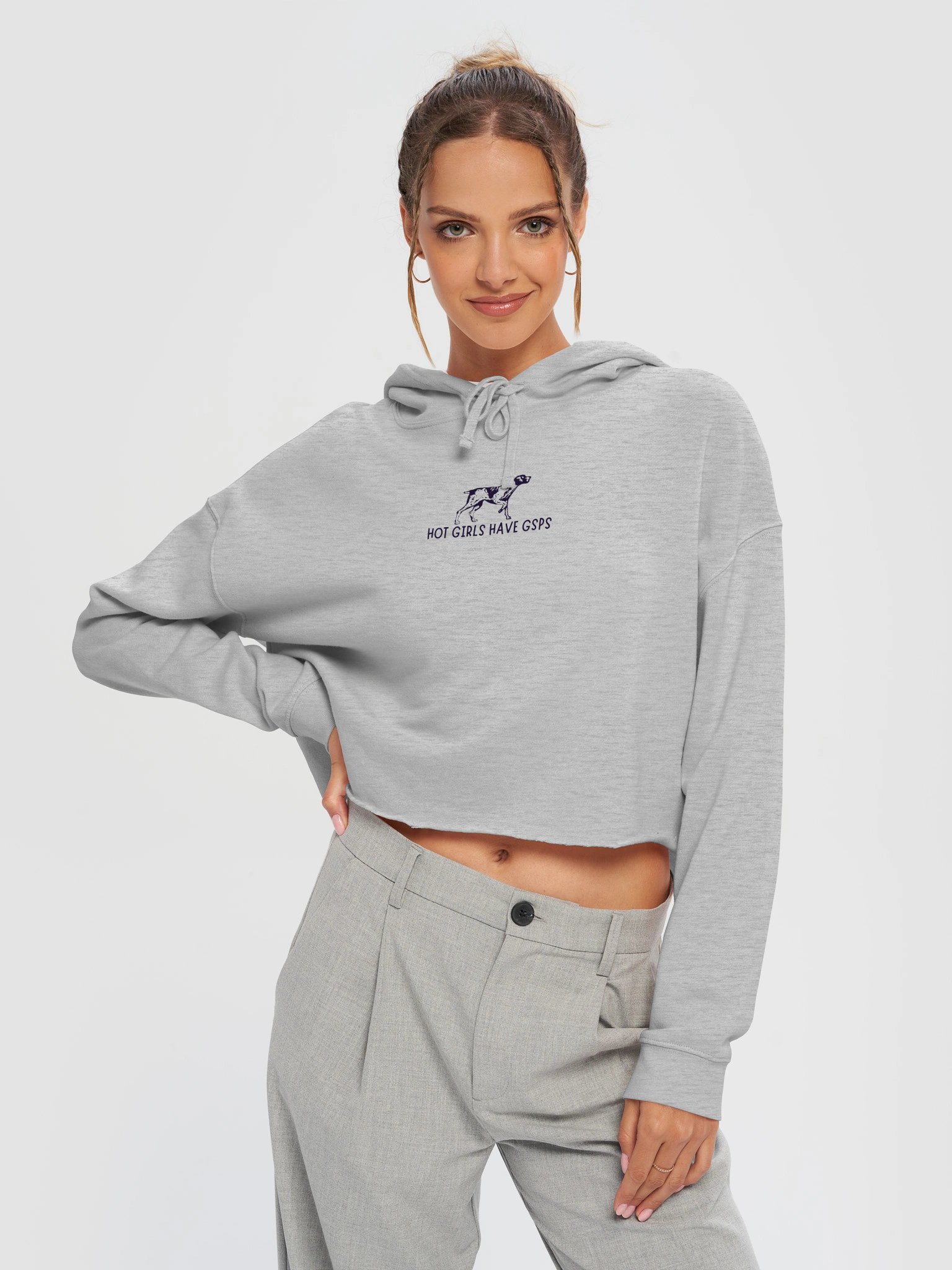 Hot Girls Have GSPs | Crop Hoodie product image (2)