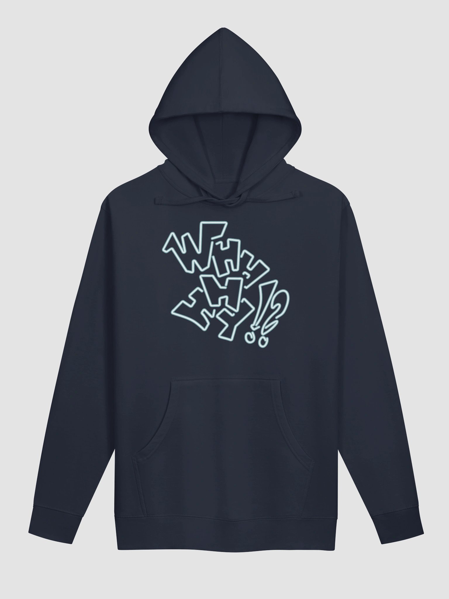 Neon Why Hoodie product image (1)