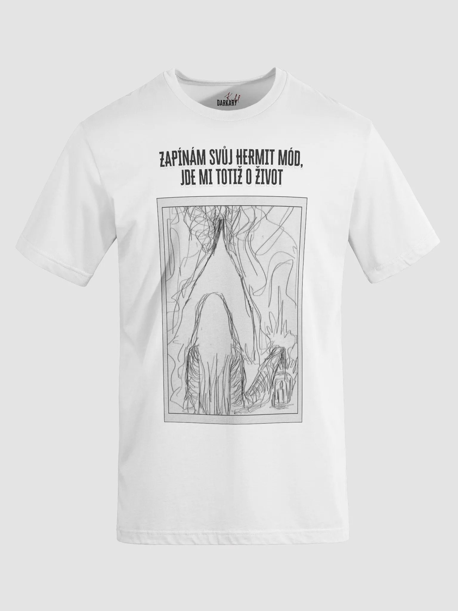 Hermit mód White T-shirt product image (3)