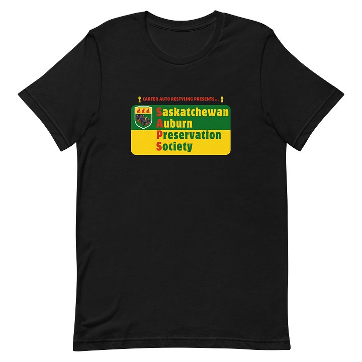 Saskatchewan Auburn Preservation Society T-Shirt Black product image (2)